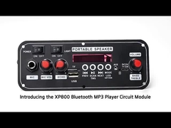 2x10W 7.4V Micrófono Transbordador Altavoz Opciones inalámbricas con cable Interfaz Tarjeta de sonido de radio FM BT Decodificación