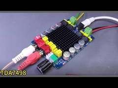 Panel de audio de doble canal 2X100W Amplificador para el hogar para receptores y amplificadores DC14-34V Clase D TDA7498