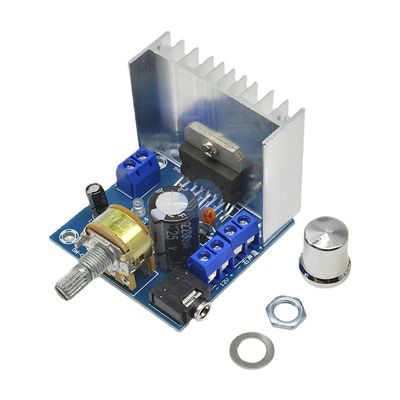 TD7297A Modulo de audio de amplificador Clase D Junta de amplificadores DC 9-15V 15W*2 Estéreo con radiador mejorado