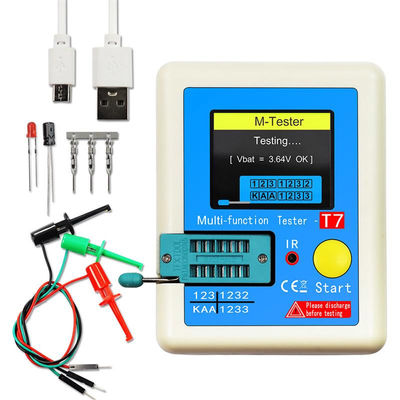 TFT Tester herramienta multifunción condensador de diodo multimetro 25pF-100mF rango