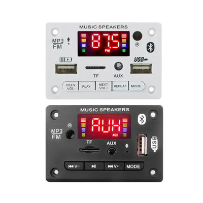 Panel de decodificación de MP3 de 6V a 12V Modulo de audio Bluetooth Sistema de receptor USB inalámbrico para automóviles