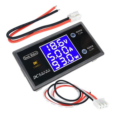 Vatímetro 5A 10A LCD Digital del amperímetro del voltímetro de DC 0-100V 0-50V