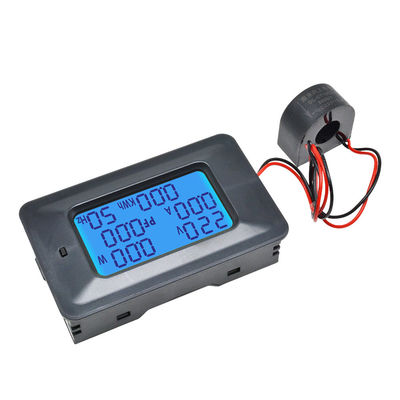 Energía del poder del indicador del voltímetro del amperímetro de la CA 5KW 85~250V Digitaces