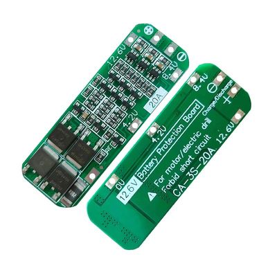 CA-3S-20A-E 11.1V 12V 12.6V BMS Batería de protección de la placa de litio 3s módulo BMS