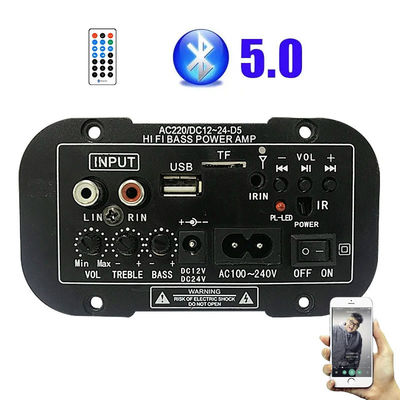 Panel amplificador de energía de radio Bluetooth 5.0 FM con potencia de 100W para audio doméstico y automovilístico