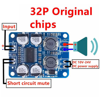 CA-3118 DC 12-24V PBTL Mono 60W Panel de amplificador de módulo de amplificador de potencia de clase D