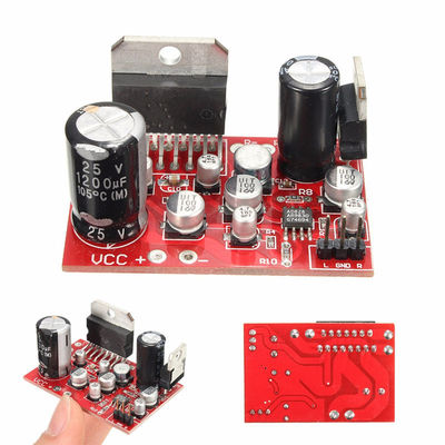 Tabla de amplificador compacta de 50 mm*33 mm con potencia de salida de 38 W+38 W y fuente de alimentación de DC9-17.5 V