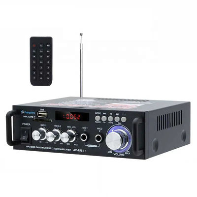 Amplificador de audio estéreo LDZS AV-298BT para amplificadores de automóviles y KTV Home