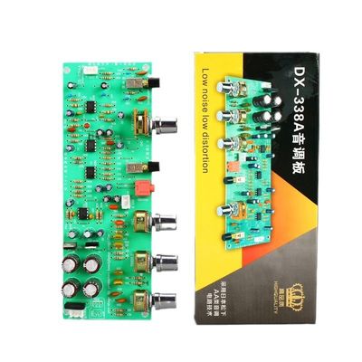 Placa amplificadora de potencia Dual AC Series, preamplificador DX338A con circuito de tono dual lineal de clase AA de 12V e interruptor de volumen igual