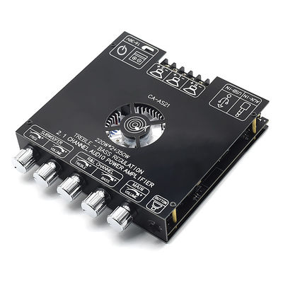 ZK-AS21 2.1 Canal Digital Amplificador de Potencia Modulo de la Junta 220W*2+350W Alto bajo tono Subwoofer TPA3255 BT Audio para el hogar AS21