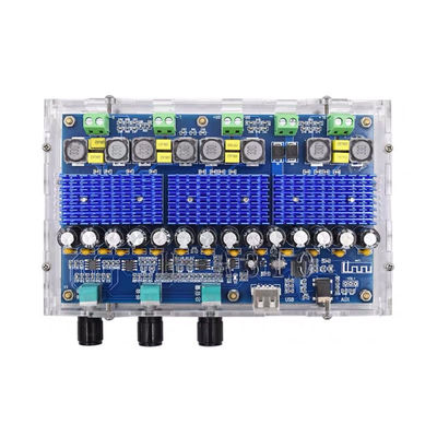 Placa amplificadora de potencia Digital TPA3116D2 de 4 canales con receptor de graves dual estéreo 50Wx2 100Wx2