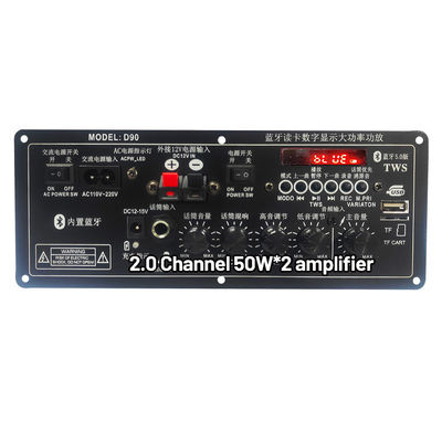 Tablero estéreo recargable del PWB del amplificador de potencia 12V con diseño de molde privado