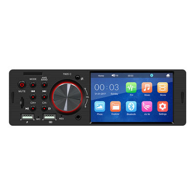 Reproductor de DVD para coche de 4'' 1 Din HD Estéreo Procesador de Señal Digital Radio Multimedia para Coche Video Cámara de Marcha Atrás por Voz Reproductor MP5 para Coche