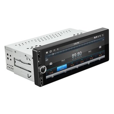 Radio para coche Single Din de 6,86 pulgadas con CarPlay/Android Auto, pantalla táctil LCD y conexión USB, colocación en el salpicadero