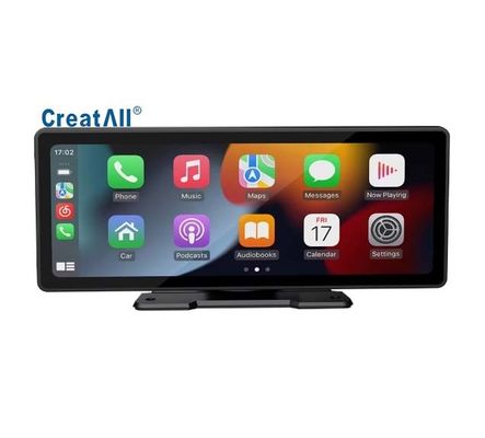Pantalla portátil Carplay de 10.26 pulgadas Creatall MP5 Navegación Inversa Interconexión para reproductor de coche inalámbrico BT USB Salpicadero