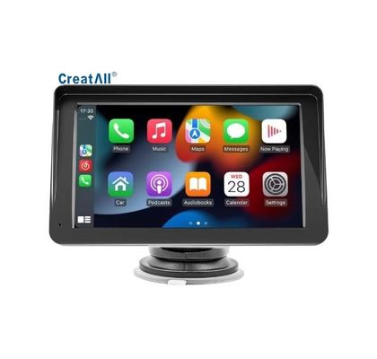 Creatall Navegación para Coche Portátil de 7 Pulgadas con Vista Trasera Inversa Inalámbrica para Bluetooth MP5 HD Conexión USB Carplay Transfronterizo