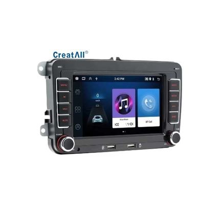 Creatall Navegación GPS para Coche Android de 7 Pulgadas con Pantalla Grande HD para Bluetooth CarPlay Cámara de Marcha Atrás Compatible con Volkswagen USB