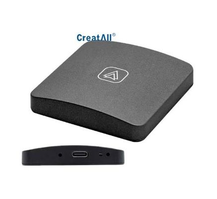 Creatall Adaptador de CarPlay inalámbrico de automóviles montado en la caja de interconexión Android Compatibilidad convierte el inalámbrico por cable para mejorar