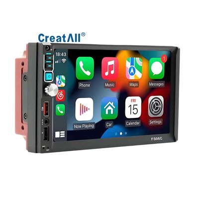 Creatall 7-Inch Dual Reel Reverse Camera MP5 Player para Bluetooth Pantalla de control central Navegación de CarPlay Android Espejo automático