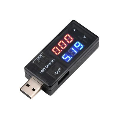 Dual Digital USB Charger Tester 3-9V 0-5A Current Voltage Battery Voltmeter Ammeter Mobile Power Detector DIY Electric Supplies