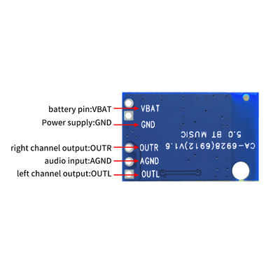 CA-6928 5V bt 5.0 Panel de amplificador de potencia digital doble de sonido Modulo de amplificador de audio de clase D