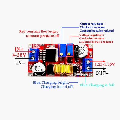 5A actual grande Constant Current Constant Voltage LED conduce el módulo XL4015 de la carga de batería de litio