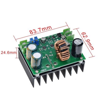 600W 12-60V al tablero actual constante elevador del convertidor del alza del módulo de fuente de alimentación de 12-80V DC-DC