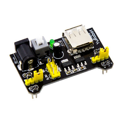 Tablero de la fuente de alimentación de la tabla de cortar el pan de la fuente de alimentación 3.3v y de 5v Solderless del módulo del PWB de la tabla de cortar el pan