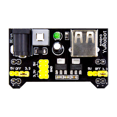 Tablero de la fuente de alimentación de la tabla de cortar el pan de la fuente de alimentación 3.3v y de 5v Solderless del módulo del PWB de la tabla de cortar el pan