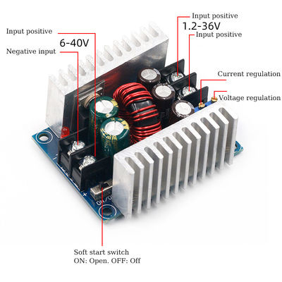 Módulo de DC 300W 20A Constant Step Down Converter Voltage Buck Current Source Power Supply