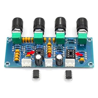 NE5532 Amplificador Modulo de audio Clase D Amplificador digital con entrada DC12V-24V y ajuste de volumen de bajo agudo