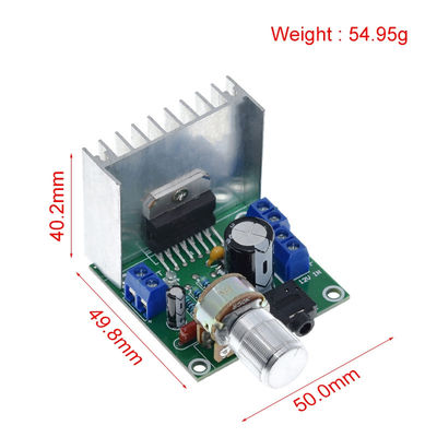 TDA7297 Modulo de audio de amplificador 15W + 15W Canal doble con entrada de energía DC 8-18V para altavoz de estante de libros