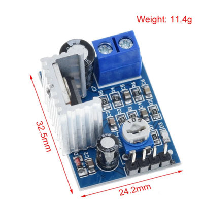 TDA2030 Modulo de audio del amplificador 6-12V 18W Circuito del amplificador con placa de audio de volumen ajustable