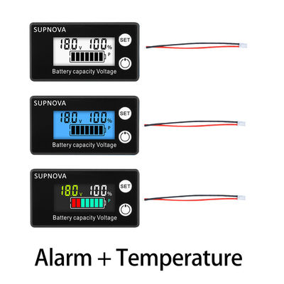 Indicador de plomo 12V-84V de voltio de la motocicleta del voltímetro del amperímetro de Digitaces