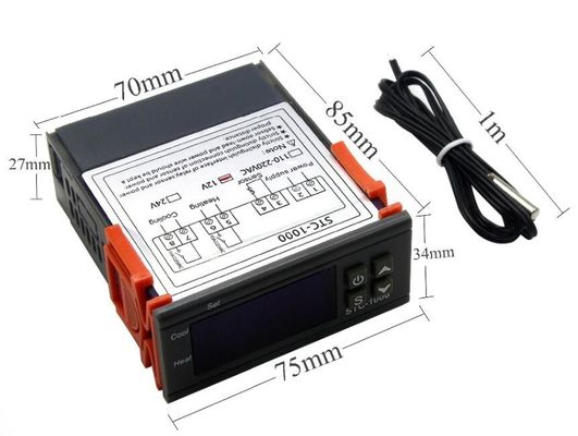 STC-1000 AC 110V-220V Controlador Digital de Humedad Sistema de Monitoreo de Temperatura Termostato