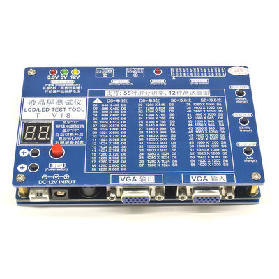 Herramienta de prueba de panel LCD LED de TV portátil 7-84 pulgadas Cables de interfaz LVDS Soporte de inversor