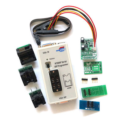 RT809F Programación de la placa base de la IC herramienta de prueba de chips 7 adaptadores SOP16 SOP20