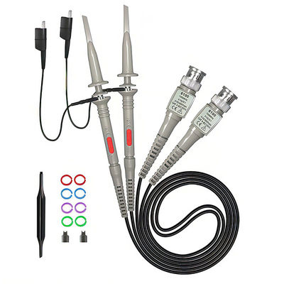 P6100 BNC Tester Tool Osciloscopio Probe Kit 100MHz 1X 10X Clip 2 piezas conjunto