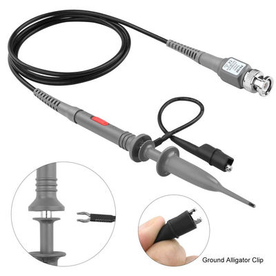 P6100 BNC Tester Tool Osciloscopio Probe Kit 100MHz 1X 10X Clip 2 piezas conjunto