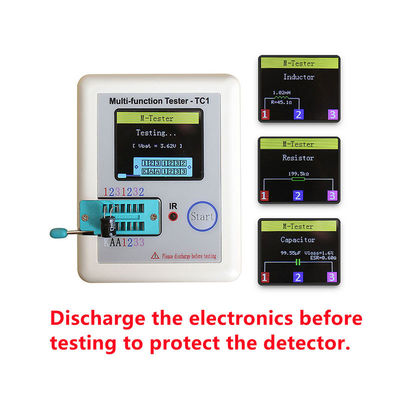 MOS PNP NPN TC1 herramienta de prueba de transistores detector de triodo de diodo multimétrico