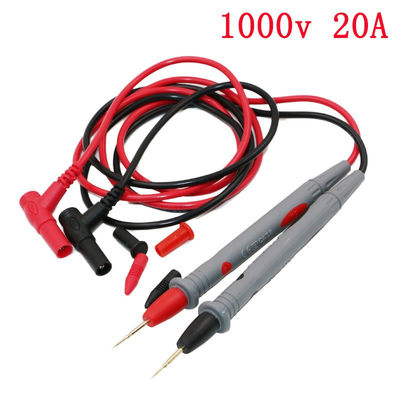 1 par de herramientas de prueba de multimétricos digitales de plomo de sonda de cable de pluma de alambre 20A