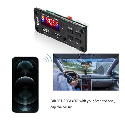 2x25W 50W Reproductor MP3 Placa de módulo de audio Bluetooth Sistema de sonido inalámbrico con control remoto