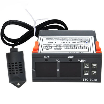 Controlador de humedad digital STC-3028 AC 220V DC 12V-24V Dispositivo de monitoreo de doble potencia