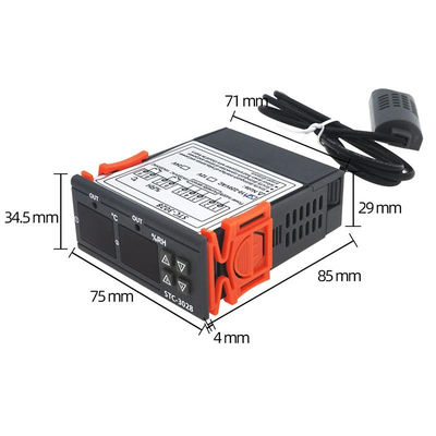 STC-3028 AC 220V DC 12V-24V Controlador de temperatura de humedad Dispositivo de monitoreo de doble potencia