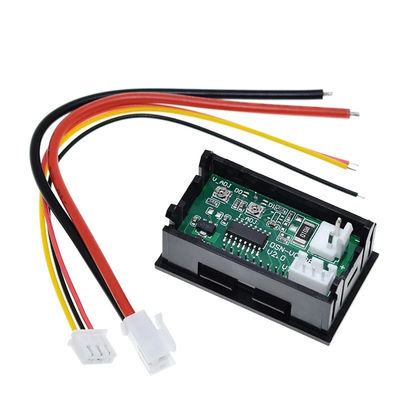 Voltio amperio de DC 0-100V 10A Digitaces mide la CA 0,28&quot; impulsión azul roja IC