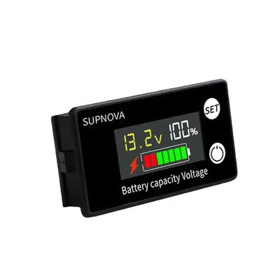 Indicador de plomo 12V-84V de voltio de la motocicleta del voltímetro del amperímetro de Digitaces