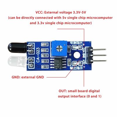 Módulo infrarrojo del sensor de la evitación del obstáculo del IR del módulo elegante del sensor CA023