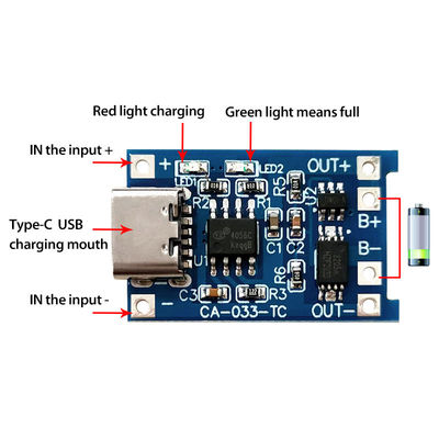 MICRÓFONO USB de CA-033 USB 5V BMS Battery Protection Board los 2.8x1.7cm
