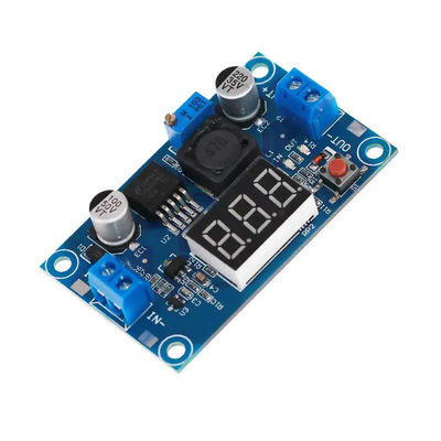 Voltímetro ajustable del módulo de fuente de alimentación de LM2596 DC DC LED con el indicador digital