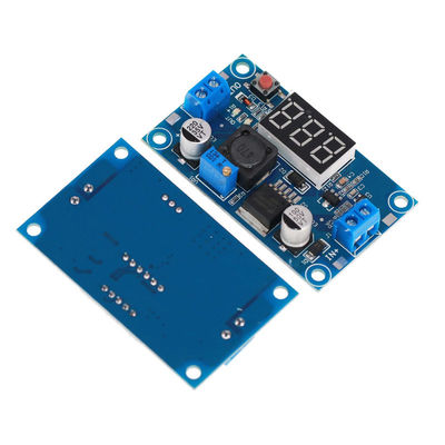 Voltímetro ajustable del módulo de fuente de alimentación de LM2596 DC DC LED con el indicador digital